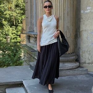 Zara Asymmetrical Draped Twist Open Back Maxi Dress NWT